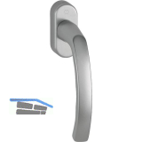 HOPPE Fenstergriff LI�GE, Vierkant 7 x 37 mm, Alu Edelstahl-Effekt