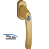 HOPPE Fenstergriff LI�GE - Sperrzylinder, Vierkant 7x40, 35 Nm, bronze eloxiert