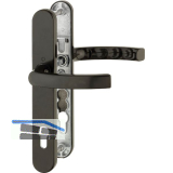 Dr�ckergarnitur LI�GE - auf Schmalschild 36 mm, 67 - 72, braun