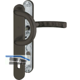 Wechselgarnitur LI�GE - auf Schmalschild 36 mm, 67 - 72, braun