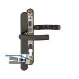 Dr�ckergarnitur LI�GE - auf Schmalschild 30 mm, 72 - 82, braun