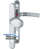 Wechselgarnitur LI�GE - auf Schmalschild 30 mm, Knopf, 72 - 82, silber eloxiert