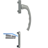 HOPPE Balkont�rgriff-Halbgarnitur LI�GE - innen, Edelstahl-Effekt