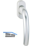HOPPE Fenstergriff TOKYO, VK 7 x 32 mm, Rastung, Aluminium silber eloxiert