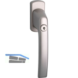 MACO Fenstergriff HARMONY - Sperrzylinder, VK 7x35 mm, Alu titan eloxiert