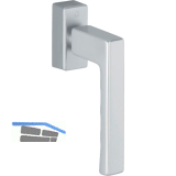 HOPPE Fenstergriff TOULON SecuForte, VK 32-42 mm, Aluminium silber eloxiert