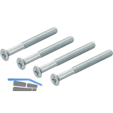 HOPPE Schrauben-Set zu Hebeschiebegarnituren Griff/Muschel, TS 85 - 90