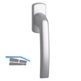 MACO Fenstergriff HARMONY, Nocken 12 mm, VK 7x35 mm, Alu silber eloxiert