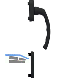 HOPPE Balkont�rgriff-Halbgarnitur LI�GE - innen, schwarz