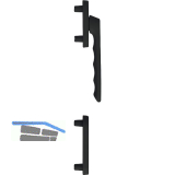 HOPPE Balkont�rgriff-Halbgarnitur LI�GE - au�en flach, schwarz