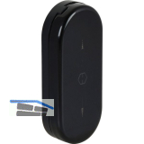 HOPPE Fenster-Griffloch-Verdeckrosette, Aluminium schwarz RAL 9005