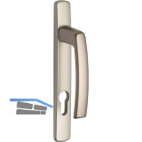 MACO Balkont�rgriffhalbgarnitur Langschild - au�en hoch, titan eloxiert