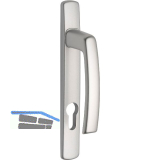 MACO Balkont�rgriffhalbgarnitur HARMONY Langschild - au�en hoch,silber eloxiert