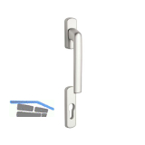 MACO Balkont�rgriffhalbgarnitur HARMONY - au�en niedrig, silber eloxiert