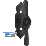 SCH�RGHOFER Fenstergriff RAMSAU - sichtbar geschraubt, 90, verzinkt geschw�rzt