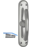 GRUNDMANN Fenstertrieb ELEGANT 521 - gebogen, Alu poliert