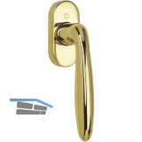 HOPPE Fenstergriff VERONA Secustik, Messing poliert