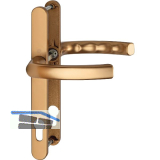 Dr�ckergarnitur LI�GE - auf Schmalschild 24 mm, 67 - 72, bronze