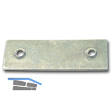 Blindplattl f�r Einlegstange, 18 x 53 mm, Stahl verzinkt
