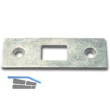 Schlie�blech f�r Einlegstangen gerade, 53 x 18 mm, Stahl verzinkt