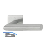 HOPPE Dr�ckergarnitur STOCKHOLM - eckig, ohne Schl�sselrosette, Edelstahl