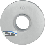 HOPPE Dr�ckerrosette flach mit St�tznocken, rund, Edelstahl matt