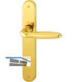 HOPPE Dr�ckergarnitur VERONA - auf Schild BB 90, Messing poliert