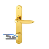 HOPPE Dr�ckergarnitur VERONA - auf Schild WC 90, Messing poliert