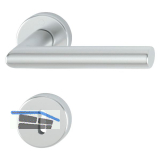 Dr�ckergarnitur AMSTERDAM auf Rosette BB, 37-47, Aluminium silber eloxiert