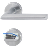 HOPPE Dr�ckergarnitur STOCKHOLM - auf Rosette WC, 40 - 45, Edelstahl matt