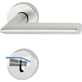 Dr�ckergarnitur STOCKHOLM - auf Rosette BB, 37 - 47, silber eloxiert