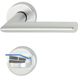 Dr�ckergarnitur STOCKHOLM - auf Rosette WC, 37 - 42, silber eloxiert