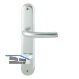 Dr�ckergarnitur TOKYO - auf Schild WC 90, 37 - 42, silber eloxiert