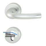 Dr�ckergarnitur TOKYO - auf Rosette PZ, 38 - 42, silber eloxiert