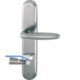 Dr�ckergarnitur VERONA - auf Schild WC 90, 37 - 42, Edelstahl-Effekt