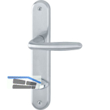 Dr�ckergarnitur VERONA - auf Schild WC 90, 37 - 42, silber eloxiert