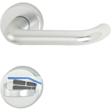 Dr�ckergarnitur PARIS - auf Rosette WC, 40, silber eloxiert