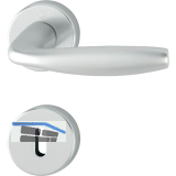 Dr�ckergarnitur NEW YORK - auf Rosette BB, 37 - 42, Alu silber eloxiert