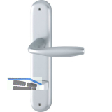 Dr�ckergarnitur NEW YORK - auf Schild WC 90, 37 - 42, 8/8,5 silber eloxiert