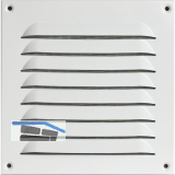 UPMANN Wetterschutzgitter aufschraubbar eckig 200x200 mm Alu wei�