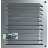 UPMANN Wetterschutzgitter aufschraubbar eckig 230x240 mm Alu silber