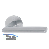 HOPPE Dr�ckergarnitur STOCKHOLM - rund, ohne Schl�sselrosette, Edelstahl