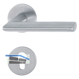 HOPPE Dr�ckergarnitur STOCKHOLM - auf Flachrosette PZ, 35 - 45, Edelstahl matt