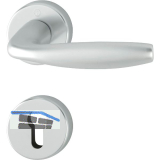 FH Dr�ckergarnitur New York auf Rosette PZ, Aluminium silber eloxiert