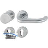 Wechselgarnitur PARIS mit Rosetten PZ, brandschutztauglich, Edelstahl