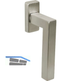 MARCHESI Fenstergriff MALM� eckige Rosette, Edelstahl matt