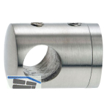 CROSO Querstabhalter f�r geraden Anschluss, Bohrung 10,2 mm, Edelstahl V2A