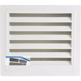 UPMANN L�ftungsgitter eckig mit Einbaurahmen 180x160 mm Kunststoff wei�