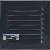 UPMANN Wetterschutzgitter aufschraubbar eckig 200x200 mm Alu grau