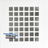 UPMANN L�ftungsgitter eckig mit Klemmfeder 140x140 mm Stahl wei�